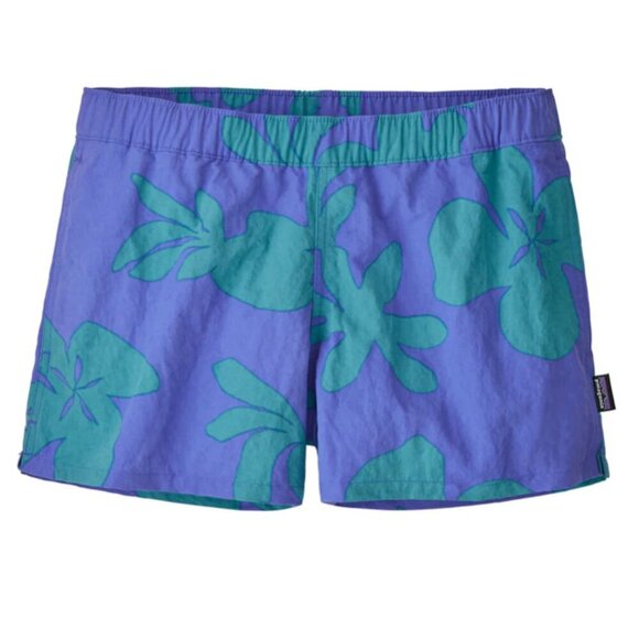 Patagonia Pants - Patagonia Women’s Baggies Shorts XL Kalani Big Float Blue EUC